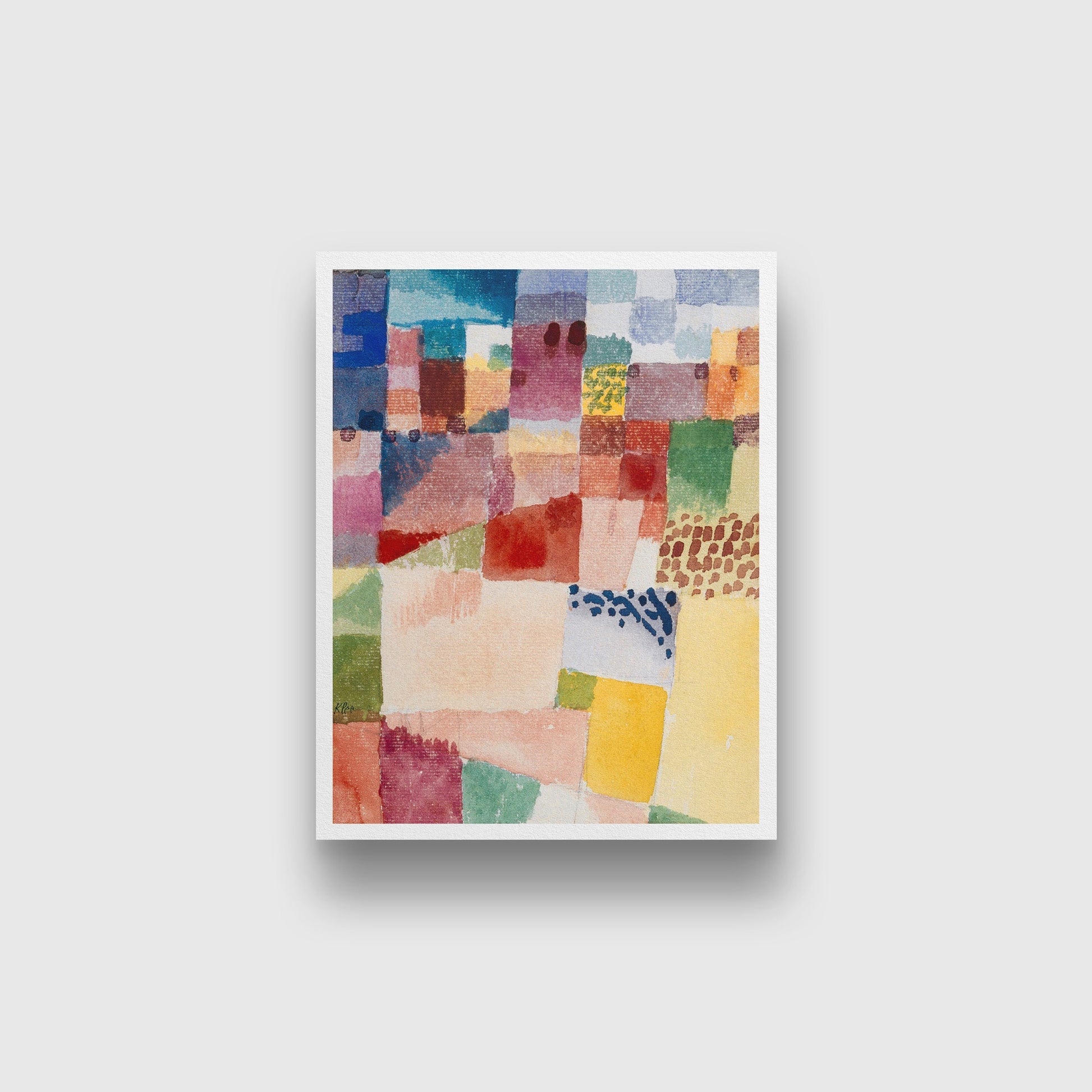 Motif from Hammamet painting - Meri Deewar 5 : 6 Vertical Premium Wall Art Canvas by MeriDeewar