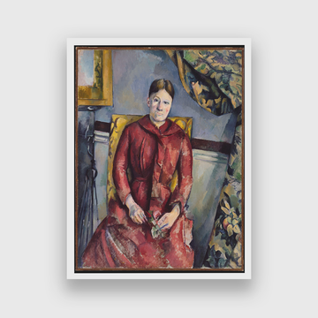 Mrs Cézanne in Red Painting 3 : 4 Vertical Premium Wall Art Canvas by MeriDeewar
