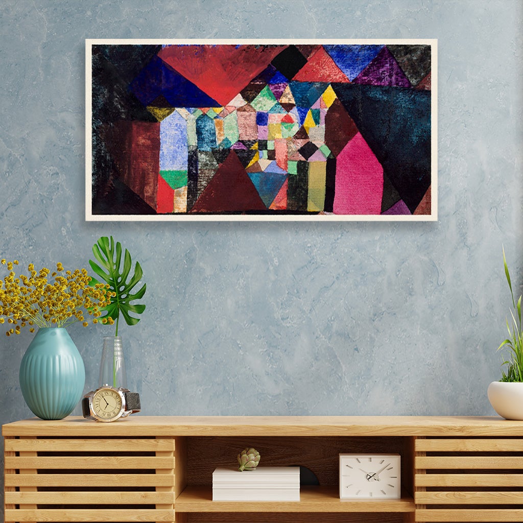 Municipal Jewel painting - Meri Deewar 2 : 3 Vertical Premium Wall Art Canvas by MeriDeewar