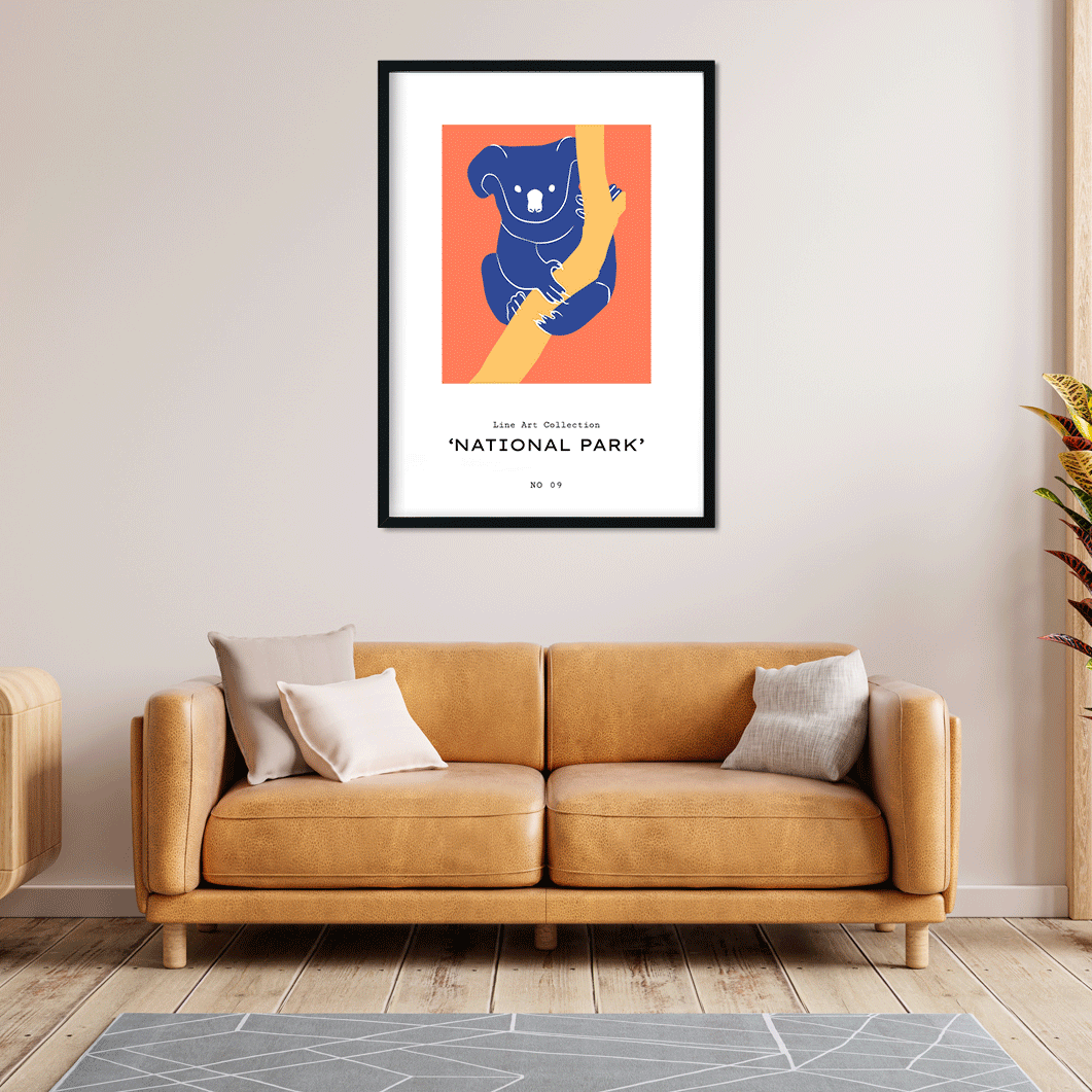 National Park wildlife minimalistic Painting 3 : 4.2 Vertical Premium Wall Art Canvas by MeriDeewar