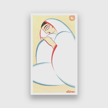 Nirmala Modern Art Painting 2 : 3 Vertical Premium Wall Art Canvas by MeriDeewar