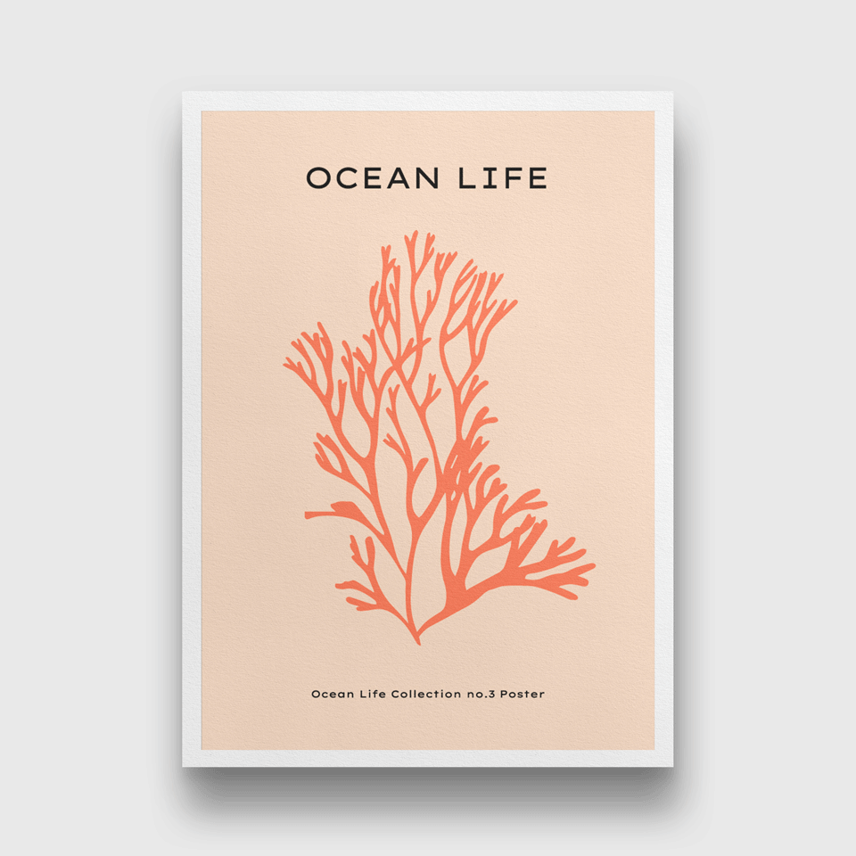 Ocean Life Painting 3 : 4.2 Vertical Premium Wall Art Canvas by MeriDeewar