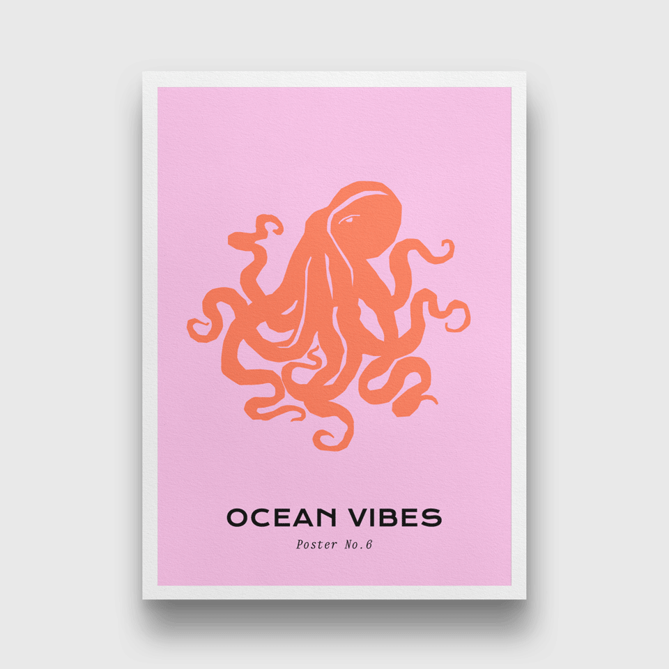 Ocean Vibes minimalistic Painting 3 : 4.2 Vertical Premium Wall Art Canvas by MeriDeewar