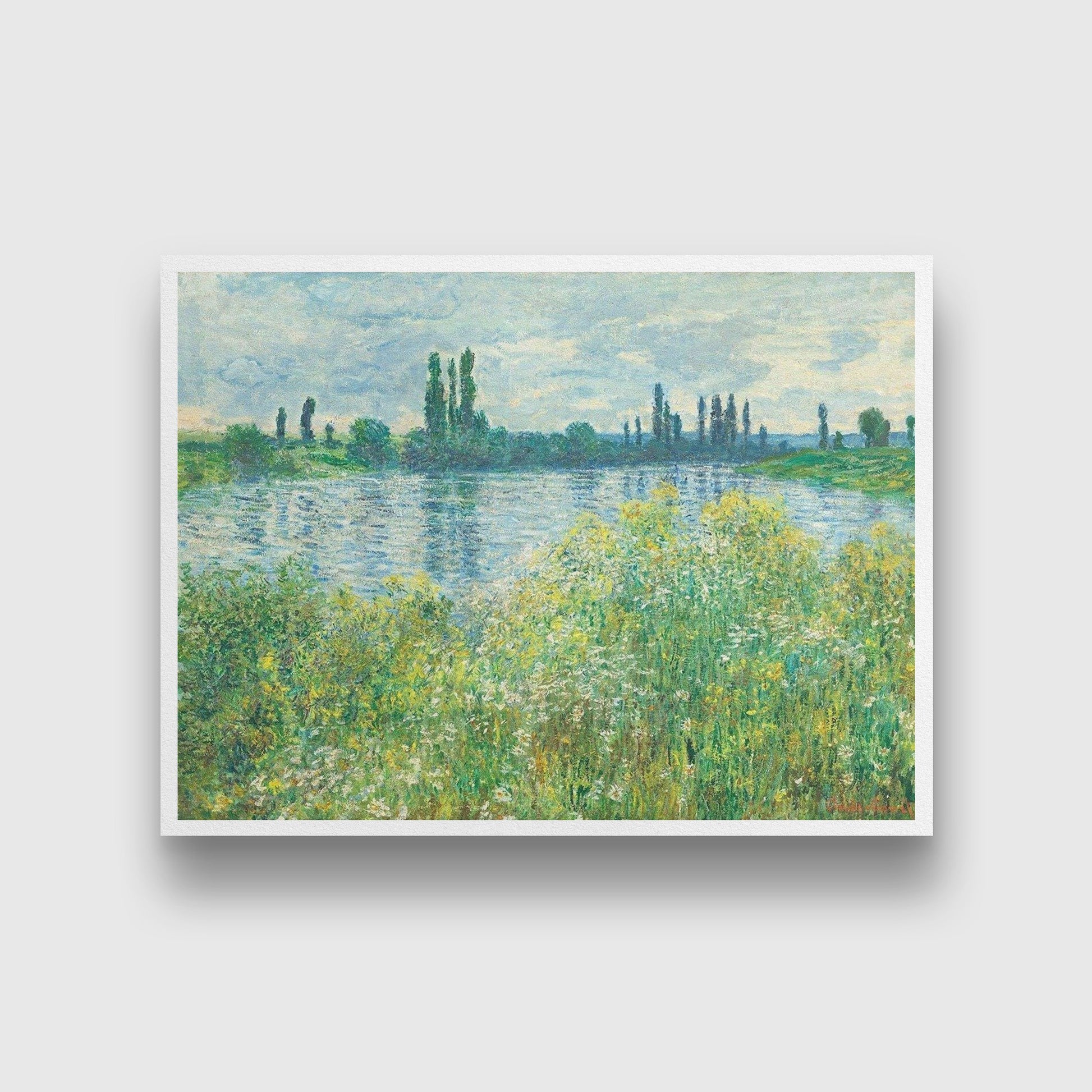 Oil Painting By Claude Monet Painting - Meri Deewar 4 : 3 Horizontal Premium Wall Art Canvas by MeriDeewar