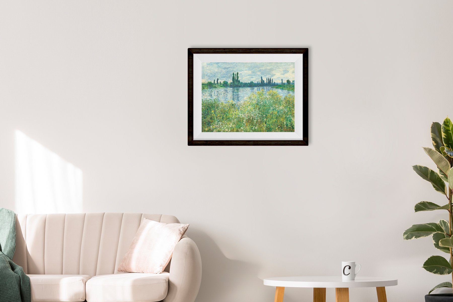 Oil Painting By Claude Monet Painting - Meri Deewar 4 : 3 Horizontal Premium Wall Art Canvas by MeriDeewar