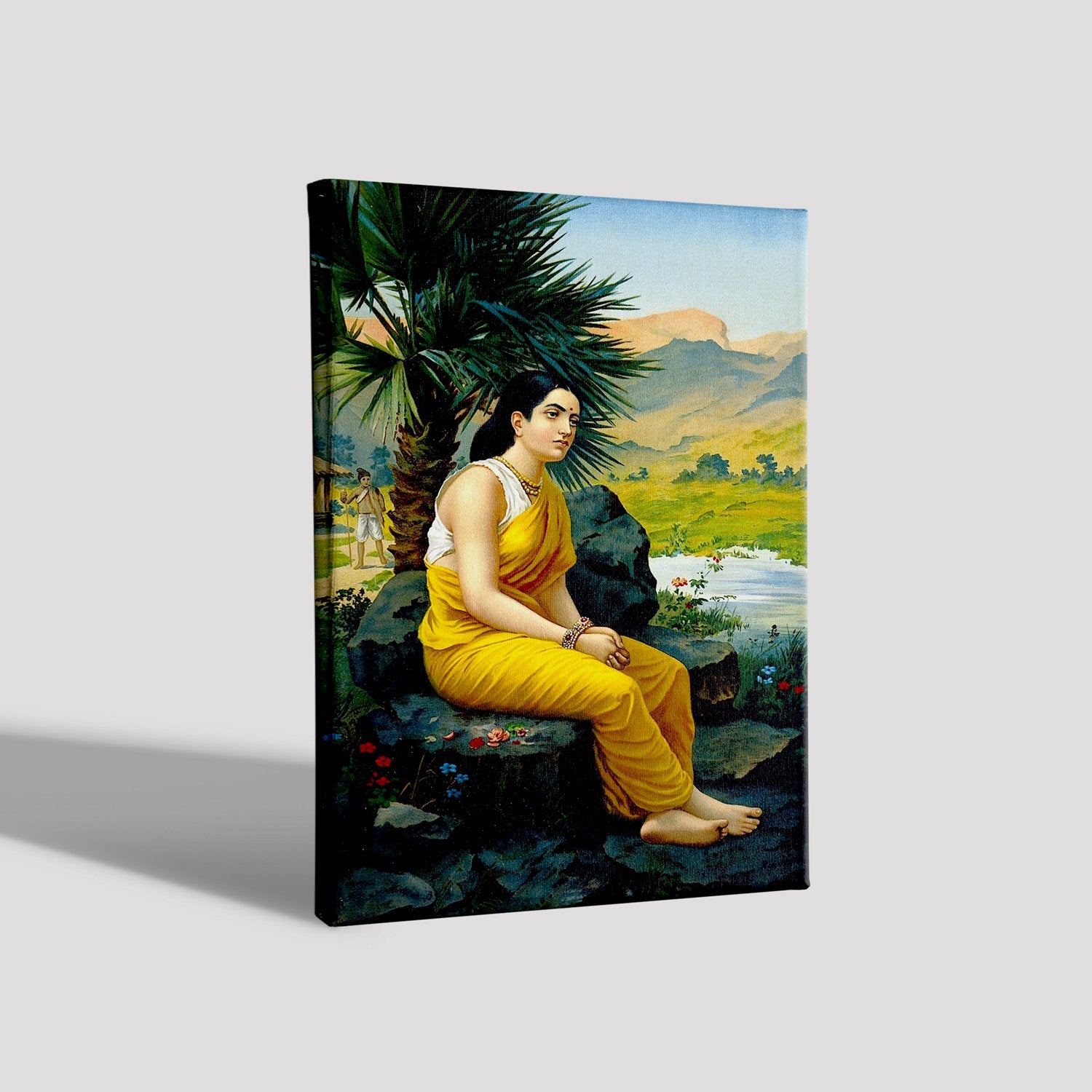 Oil Painting By Raja Ravi Varma - Meri Deewar 2 : 3 Vertical Premium Wall Art Canvas by MeriDeewar