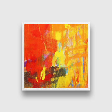 Oil Painting Painting - Meri Deewar 1 : 1 Square Premium Wall Art Canvas by MeriDeewar