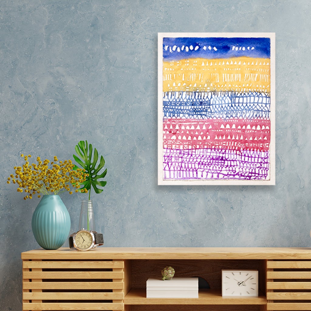 Old City painting - Meri Deewar 1 : 2 Vertical Premium Wall Art Canvas by MeriDeewar