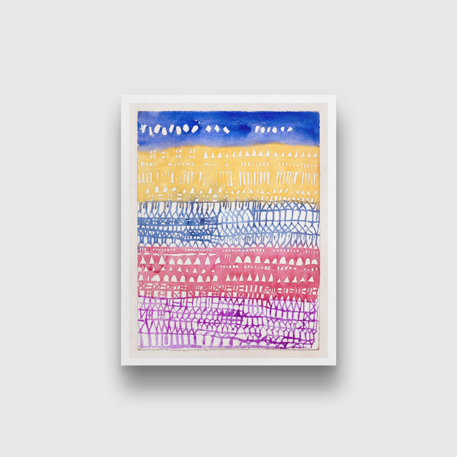 Old City painting - Meri Deewar 1 : 2 Vertical Premium Wall Art Canvas by MeriDeewar