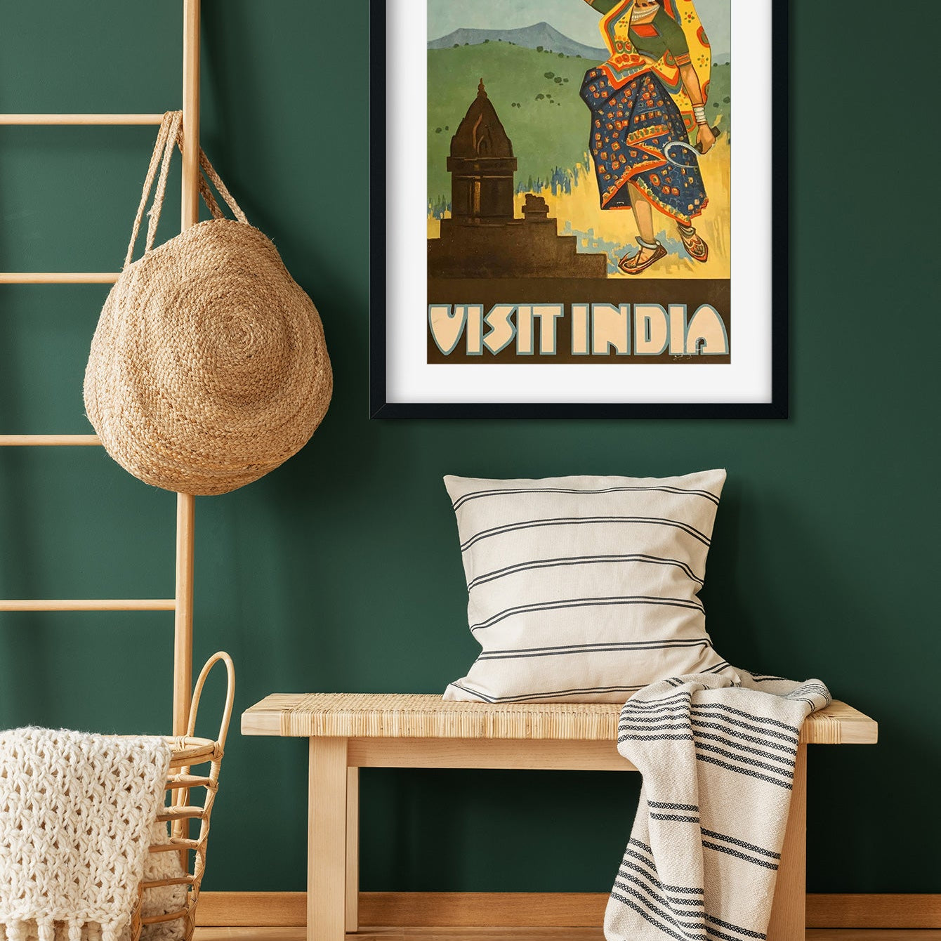 Old Women Traditonal Dress Vintage Poster 2 : 3 Vertical Premium Wall Art Canvas by MeriDeewar