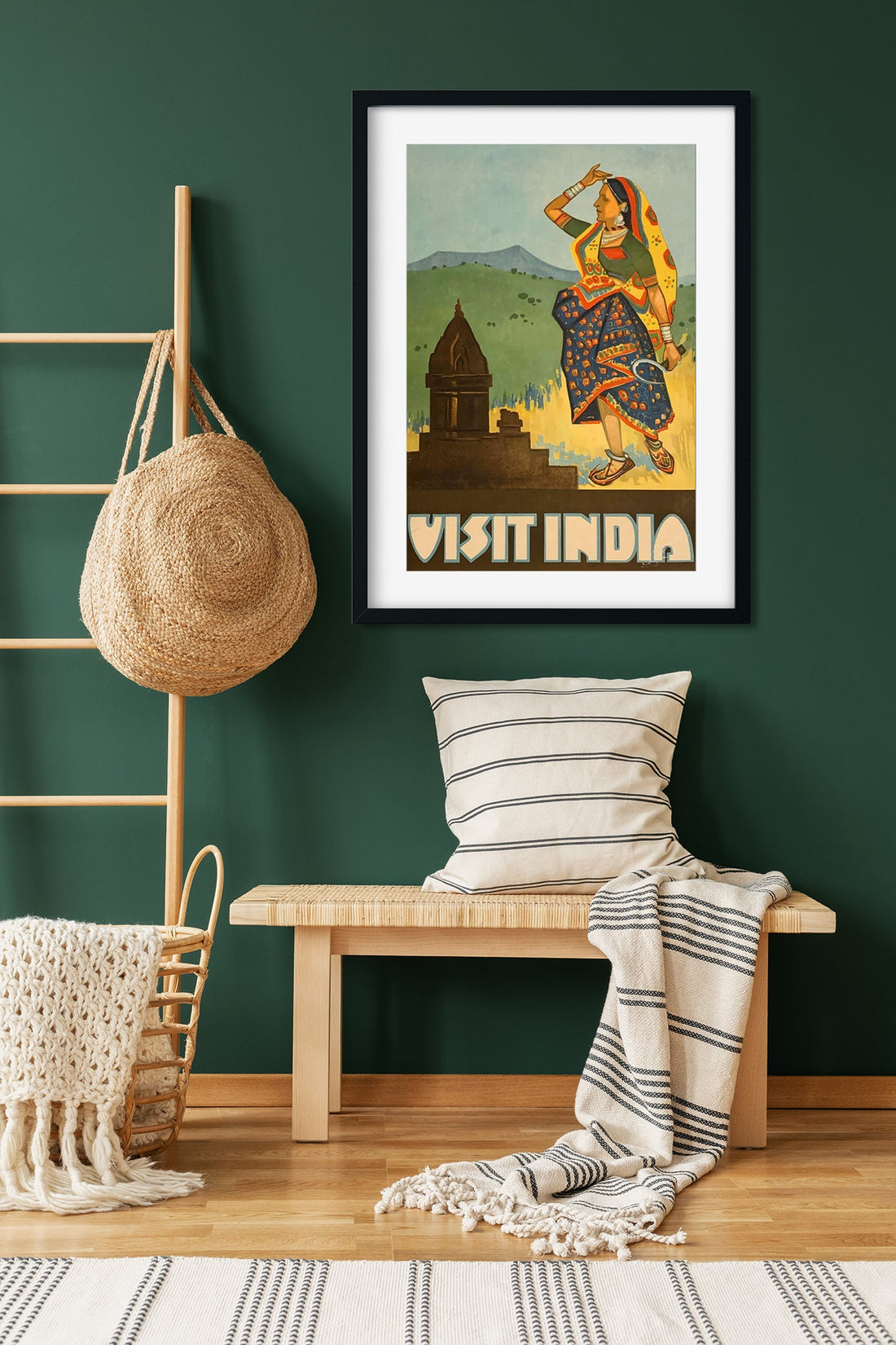 Old Women Traditonal Dress Vintage Poster 2 : 3 Vertical Premium Wall Art Canvas by MeriDeewar