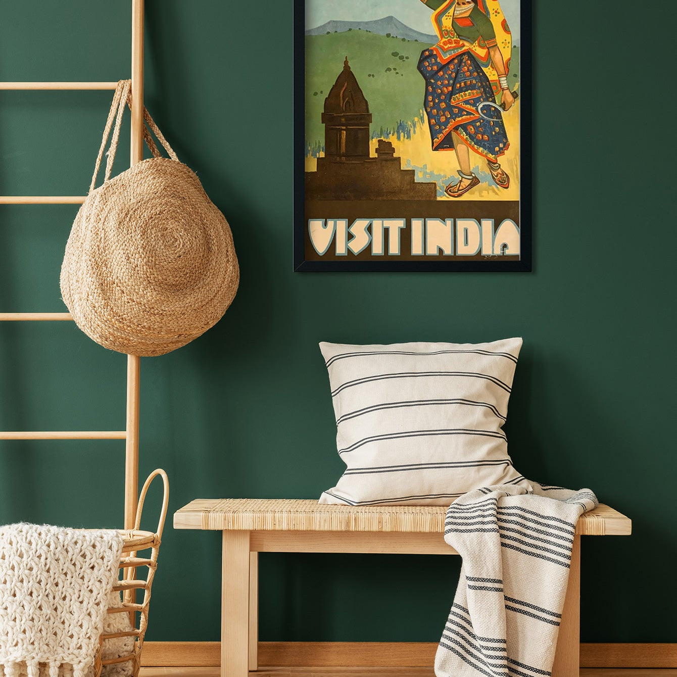 Old Women Traditonal Dress Vintage Poster 2 : 3 Vertical Premium Wall Art Canvas by MeriDeewar