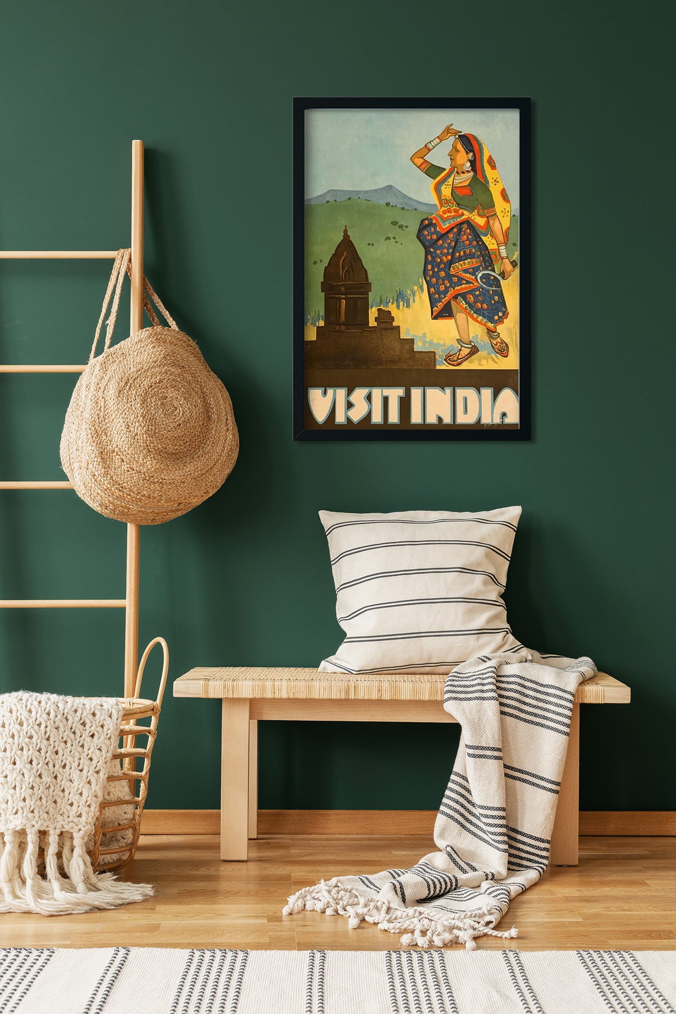 Old Women Traditonal Dress Vintage Poster 2 : 3 Vertical Premium Wall Art Canvas by MeriDeewar