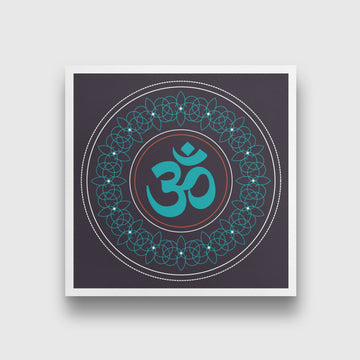 om painting 1 : 1 Square Premium Wall Art Canvas by MeriDeewar