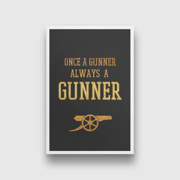 Once a Gunner always a gunner Art Painting - Meri Deewar 2 : 3 Vertical Premium Wall Art Canvas by MeriDeewar