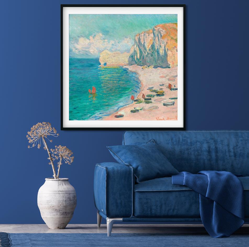 Painting By Claude Monet - Meri Deewar 1 : 1 Square Premium Wall Art Canvas by MeriDeewar