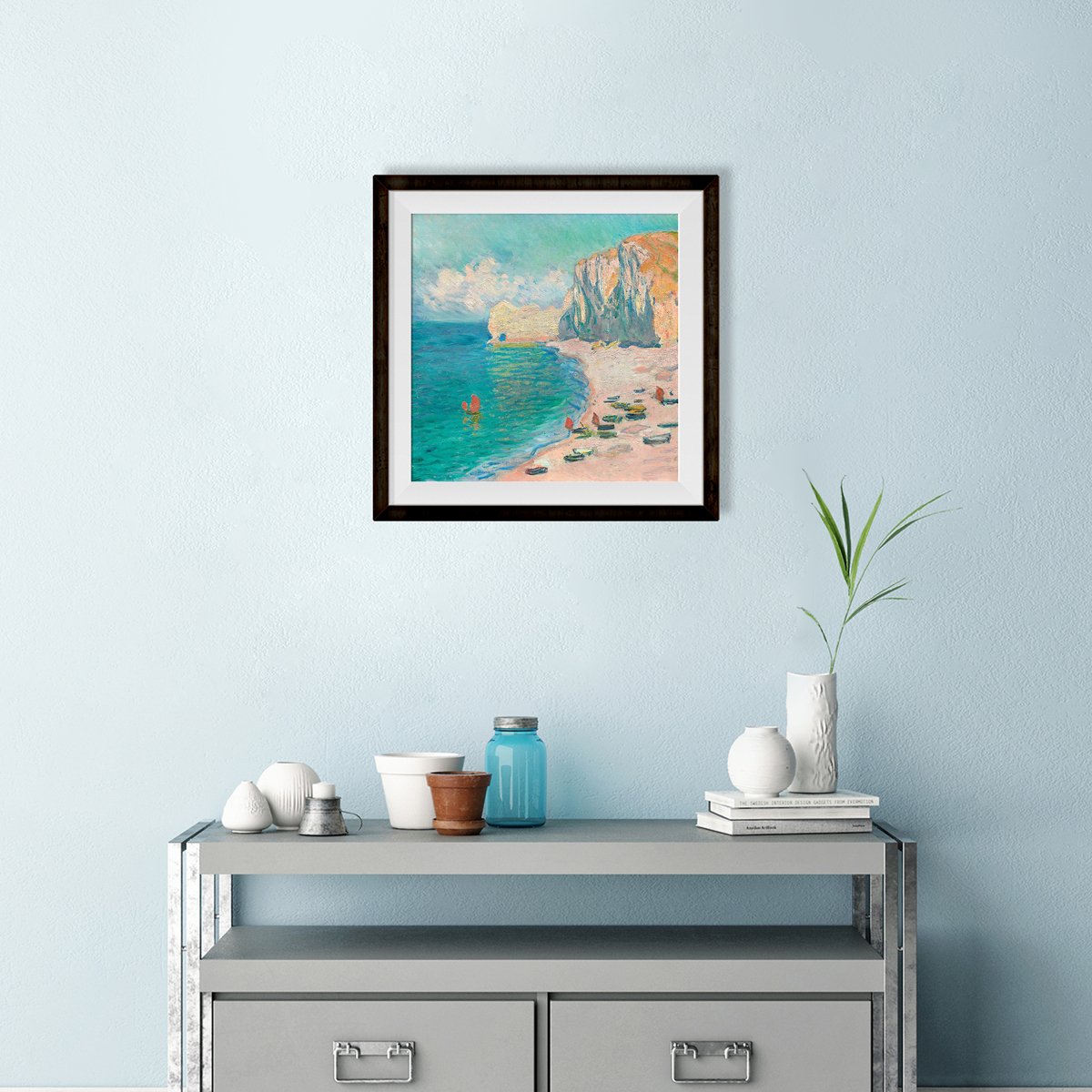 Painting By Claude Monet - Meri Deewar 1 : 1 Square Premium Wall Art Canvas by MeriDeewar