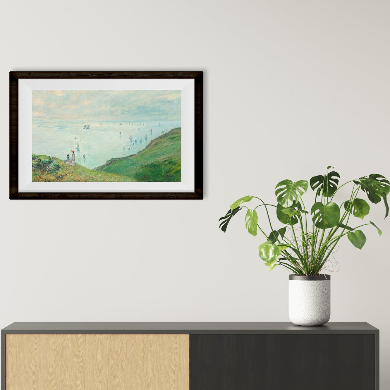 Painting By Claude Monet - Meri Deewar 4 : 3 Horizontal Premium Wall Art Canvas by MeriDeewar