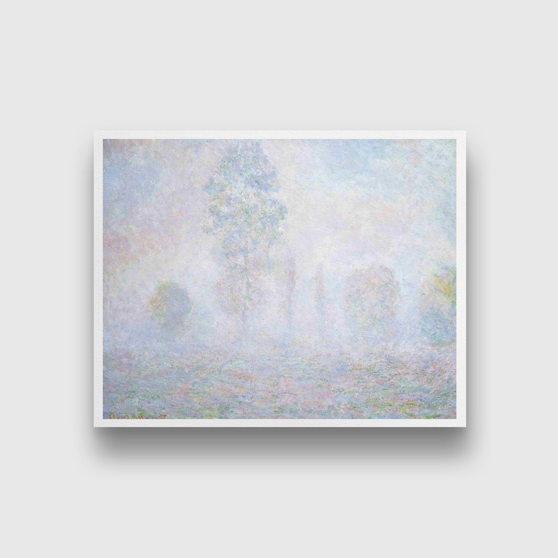 Painting By Claude Monet - Meri Deewar 5 : 4 Horizontal Premium Wall Art Canvas by MeriDeewar