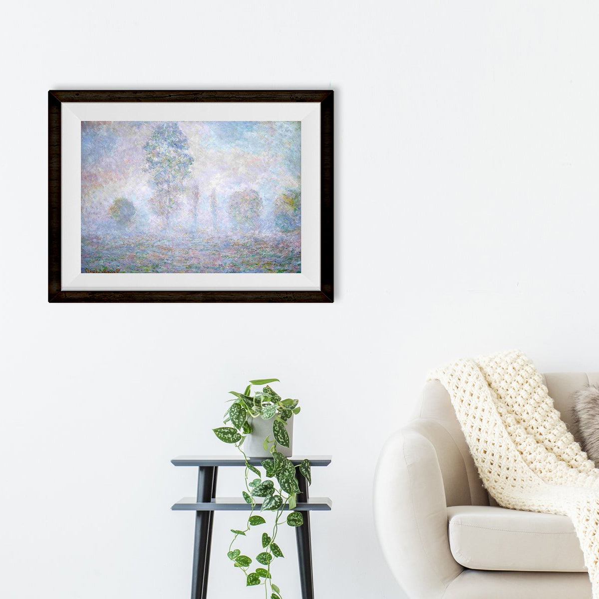 Painting By Claude Monet - Meri Deewar 5 : 4 Horizontal Premium Wall Art Canvas by MeriDeewar