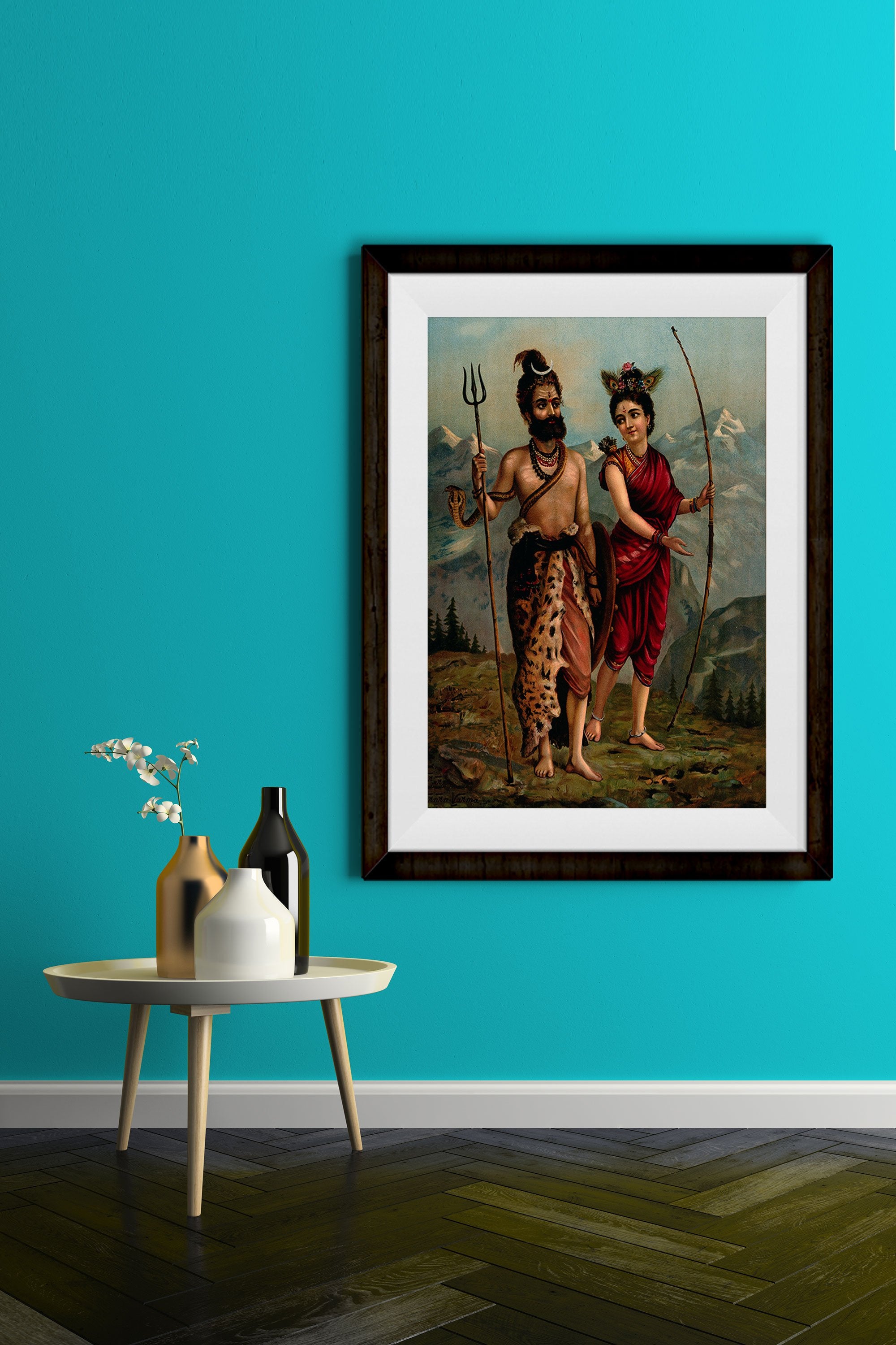 Painting By Raja Ravi Varma - Meri Deewar 2 : 3 Vertical Premium Wall Art Canvas by MeriDeewar