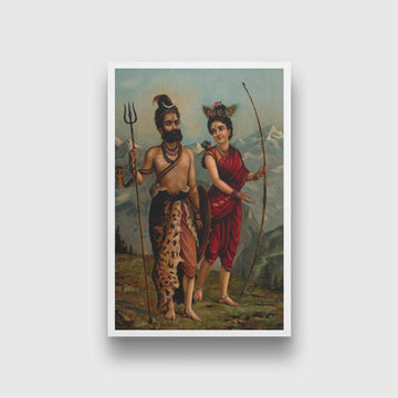 Painting By Raja Ravi Varma - Meri Deewar 2 : 3 Vertical Premium Wall Art Canvas by MeriDeewar