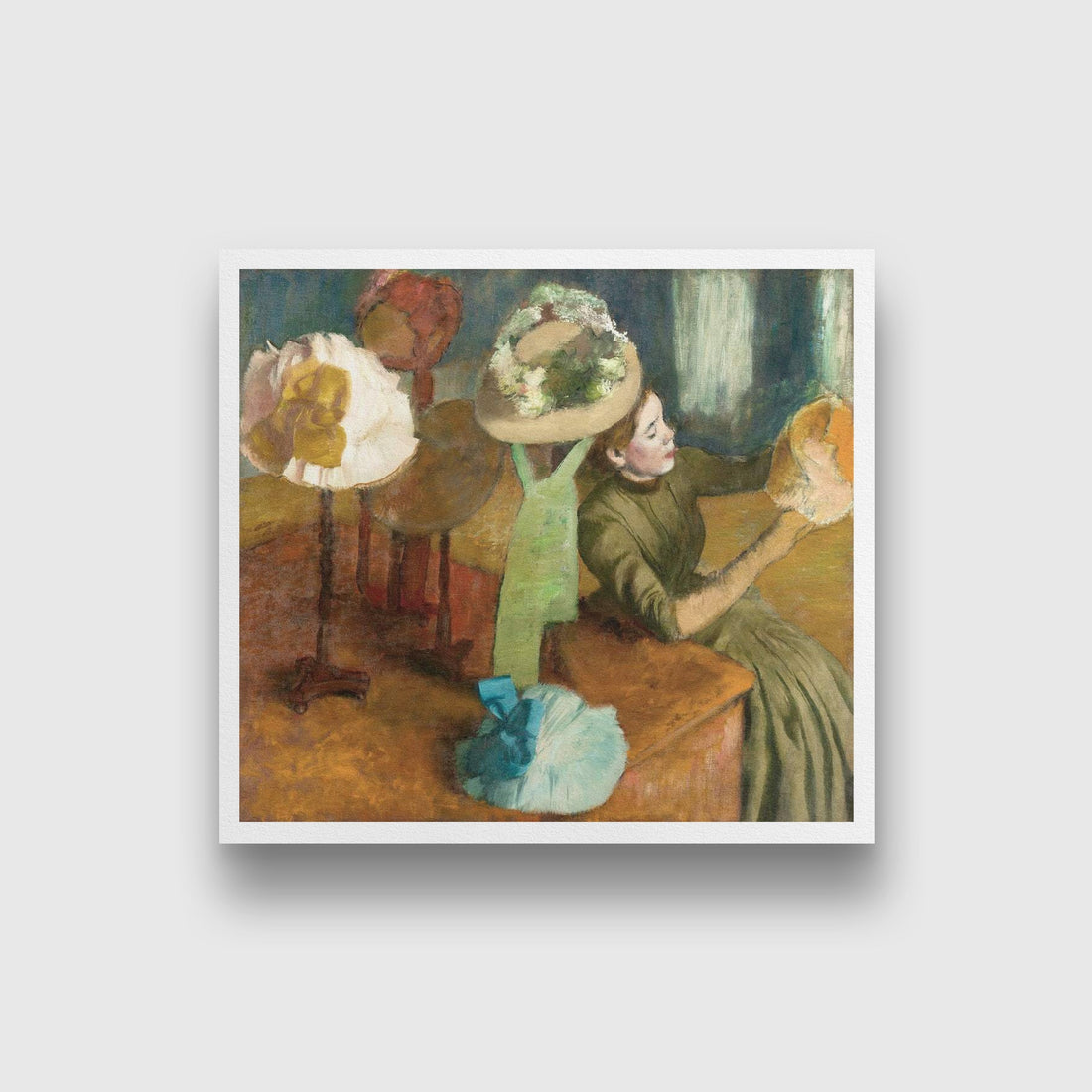 Painting - Meri Deewar 1 : 1 Square Premium Wall Art Canvas by MeriDeewar