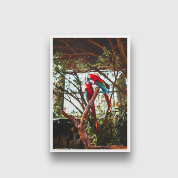 Pair lovebirds Painting - Meri Deewar 2 : 3 Vertical Premium Wall Art Canvas by MeriDeewar
