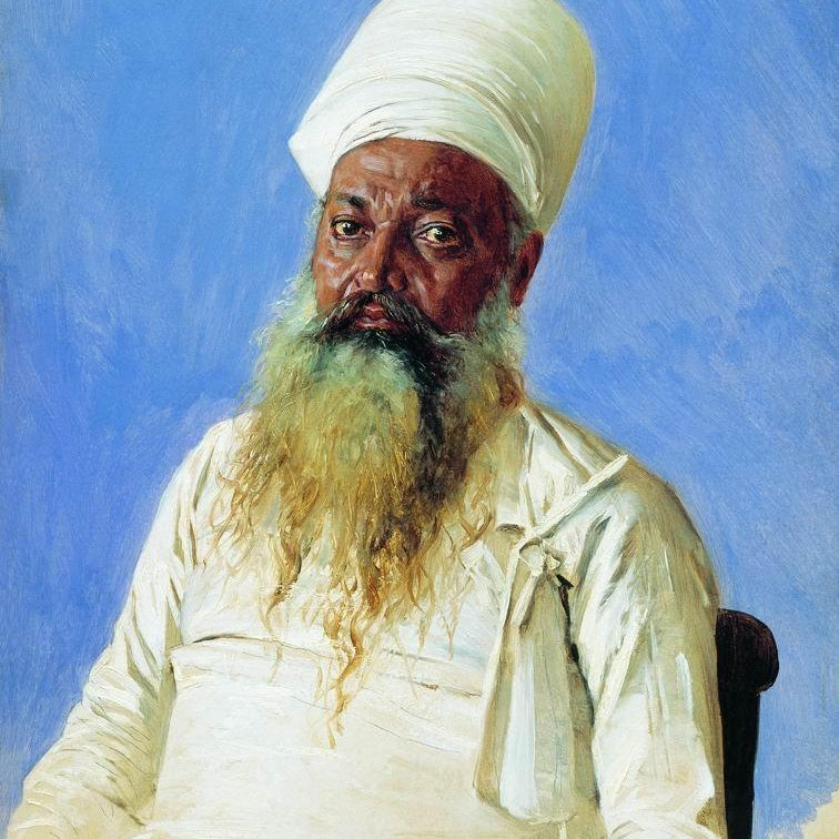 Parsi priest fire worshiper bombay - Meri Deewar 3 : 4 Vertical Premium Wall Art Canvas by MeriDeewar