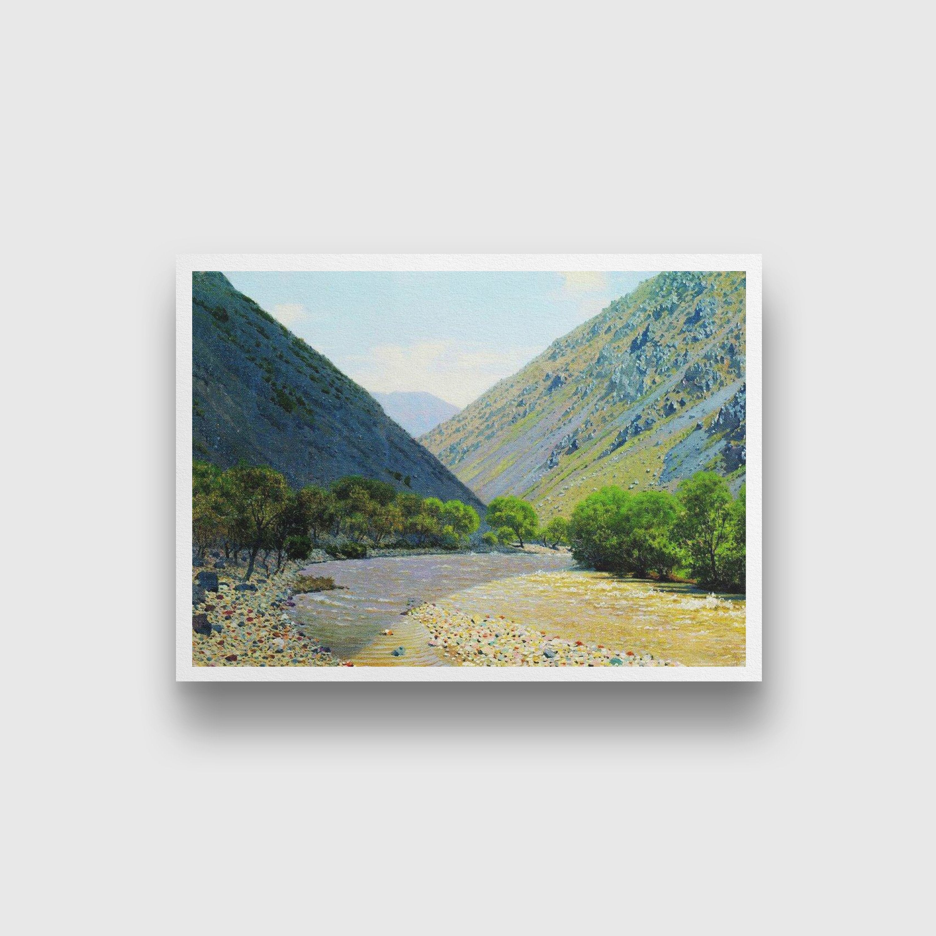 passage of barskaun Painting - Meri Deewar 4 : 3 Horizontal Premium Wall Art Canvas by MeriDeewar