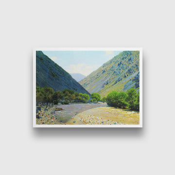 passage of barskaun Painting - Meri Deewar 4 : 3 Horizontal Premium Wall Art Canvas by MeriDeewar