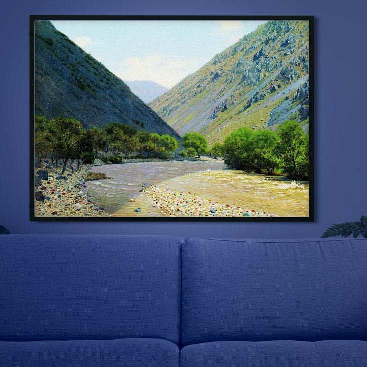 passage of barskaun Painting - Meri Deewar 4 : 3 Horizontal Premium Wall Art Canvas by MeriDeewar