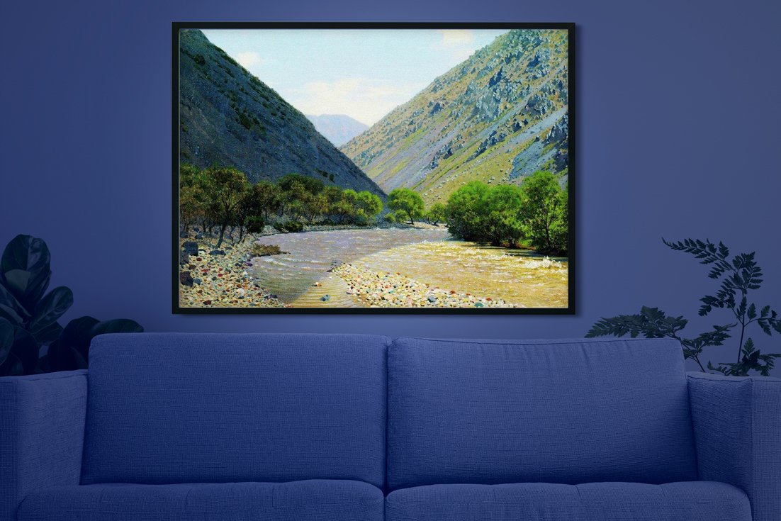 passage of barskaun Painting - Meri Deewar 4 : 3 Horizontal Premium Wall Art Canvas by MeriDeewar