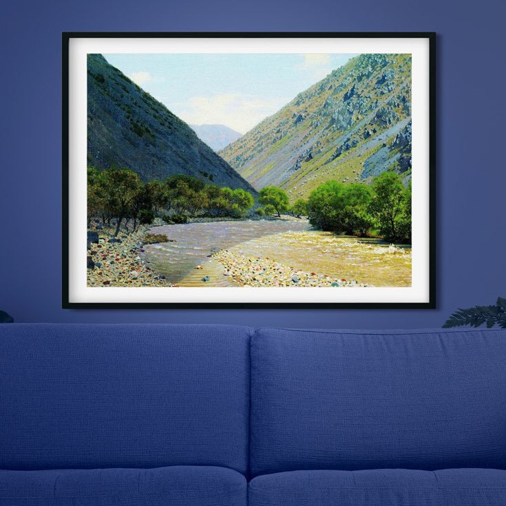 passage of barskaun Painting - Meri Deewar 4 : 3 Horizontal Premium Wall Art Canvas by MeriDeewar