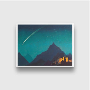Path to Kailas Painting - Meri Deewar 4 : 3 Horizontal Premium Wall Art Canvas by MeriDeewar