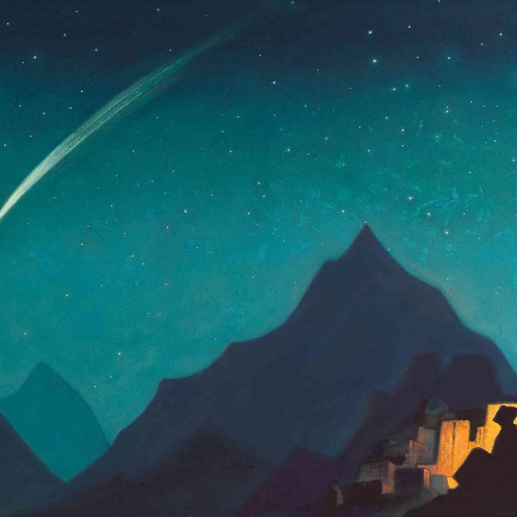 Path to Kailas Painting - Meri Deewar 4 : 3 Horizontal Premium Wall Art Canvas by MeriDeewar