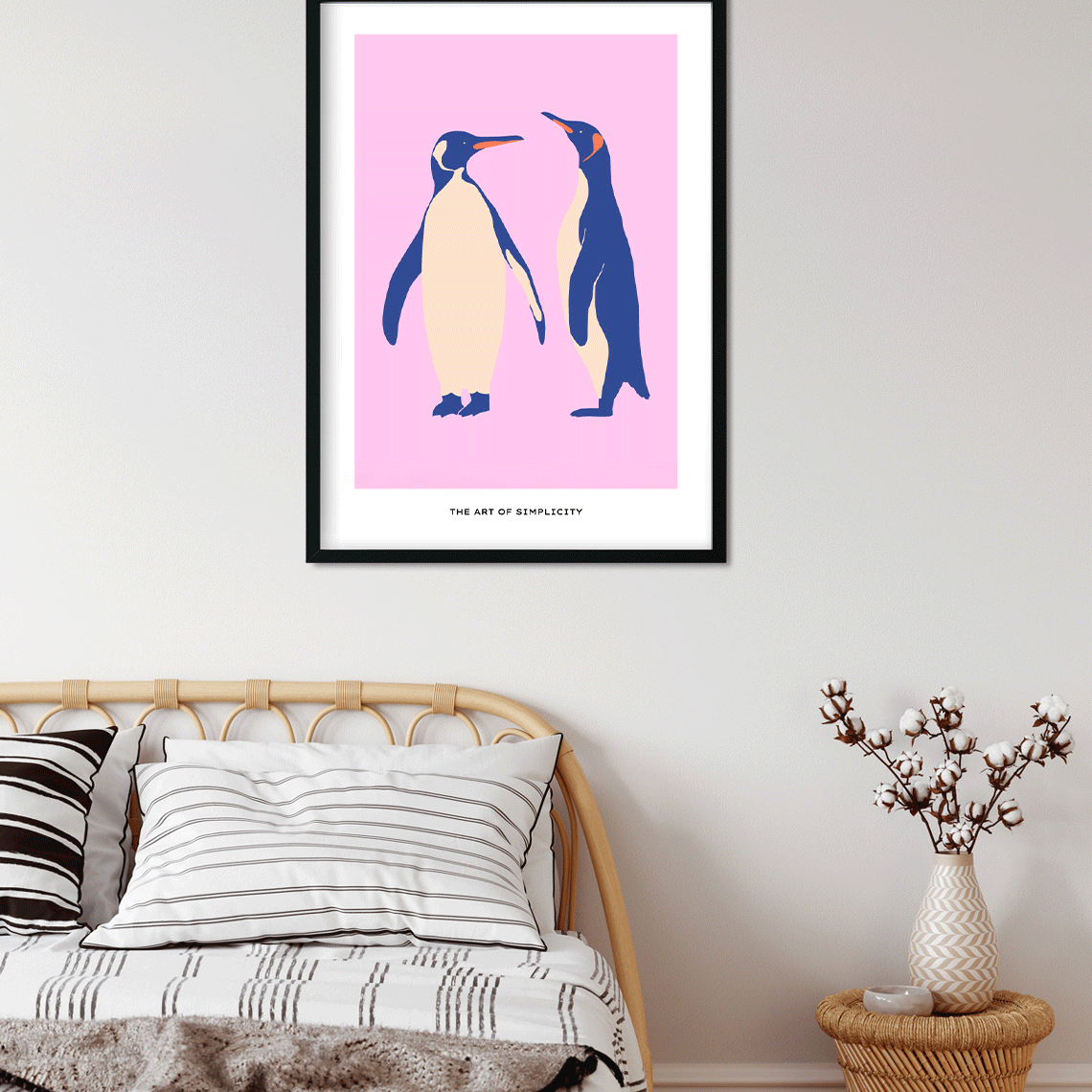 Penguins Painting 3 : 4.2 Vertical Premium Wall Art Canvas by MeriDeewar