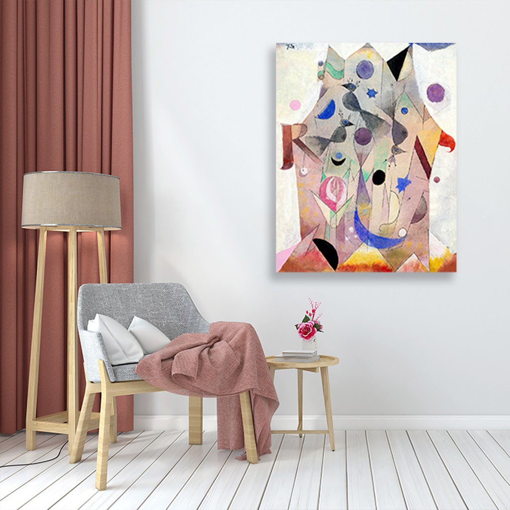 Persische Nachtigallen painting - Meri Deewar 4 :5 Vertical Premium Wall Art Canvas by MeriDeewar