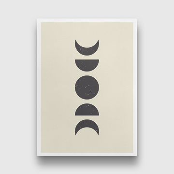Phase of the Moon Painting 4 :5 Vertical Premium Wall Art Canvas by MeriDeewar