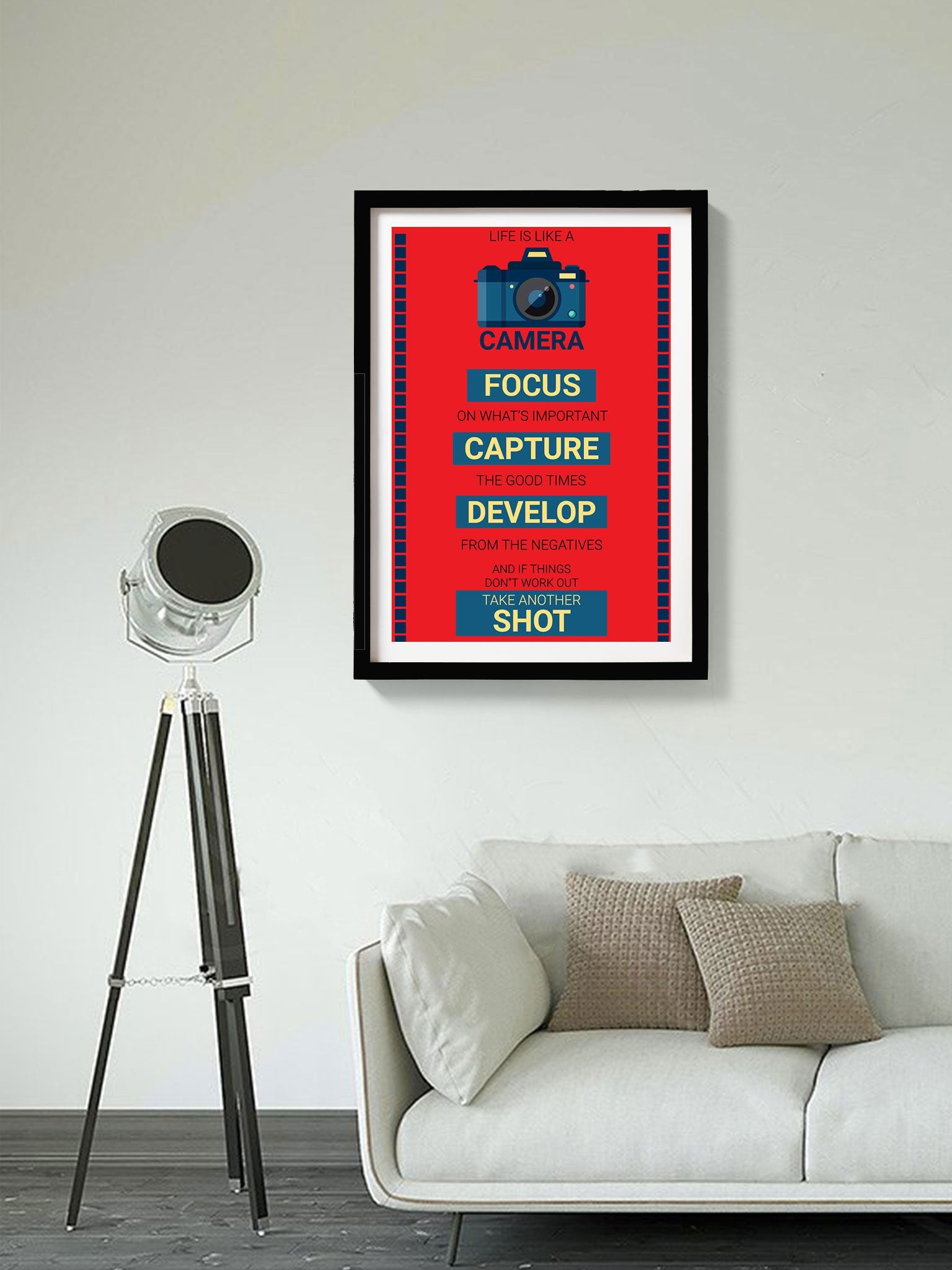 Photography Life poster- Meri Deewar Poster A3 / Poster Premium Wall Art Canvas by MeriDeewar