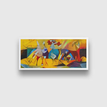 Picasso Style Oil Painting - Meri Deewar 2 : 1 Horizontal Premium Wall Art Canvas by MeriDeewar