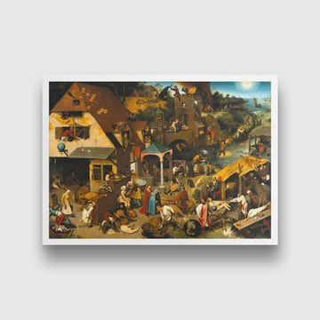 Pieter Bruegel the Elder 3 : 2 Horizontal Premium Wall Art Canvas by MeriDeewar