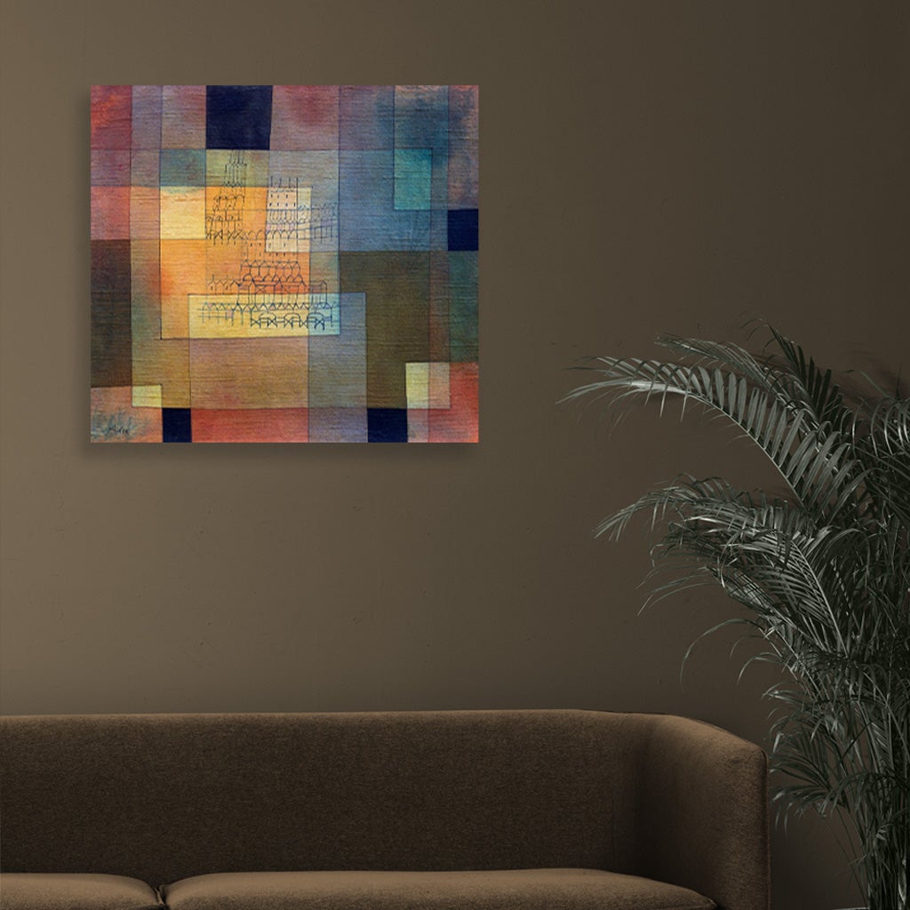 Polyphonic Architecture painting - Meri Deewar 4 :5 Vertical Premium Wall Art Canvas by MeriDeewar