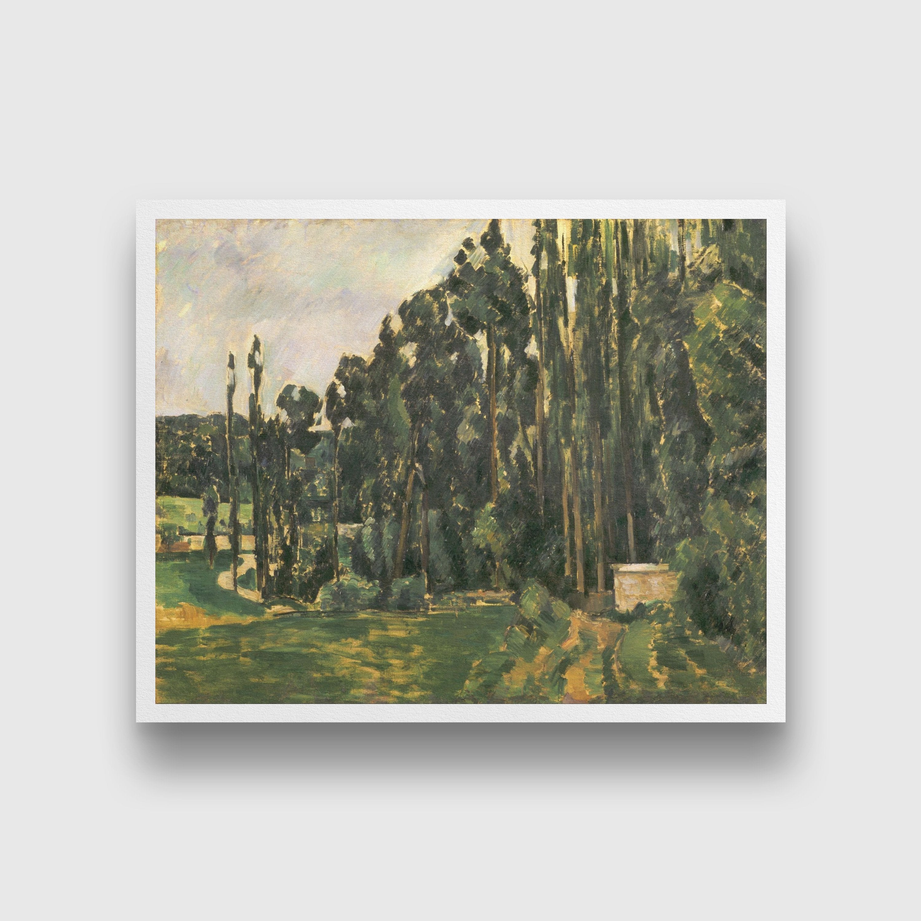 Poplars Painting - Meri Deewar 4 :5 Vertical Premium Wall Art Canvas by MeriDeewar