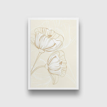 Poppy Flowers Wall Art 2 Painting - Meri Deewar 2 : 3 Vertical Premium Wall Art Canvas by MeriDeewar