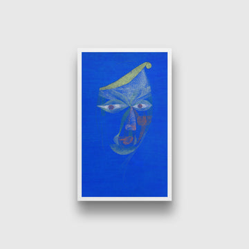 Portrait of an Oriental painting - Meri Deewar 1 : 2 Vertical Premium Wall Art Canvas by MeriDeewar