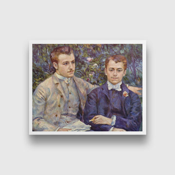 Portrait of Charles and Georges Durand Ruel Painting - Meri Deewar 5 : 4 Horizontal Premium Wall Art Canvas by MeriDeewar