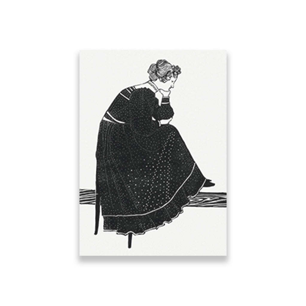 Portrait of Coba Stolk-Schmidt sitting on a chair Reijer Stolk Painting - Meri Deewar 3 : 4.2 Vertical Premium Wall Art Canvas by MeriDeewar