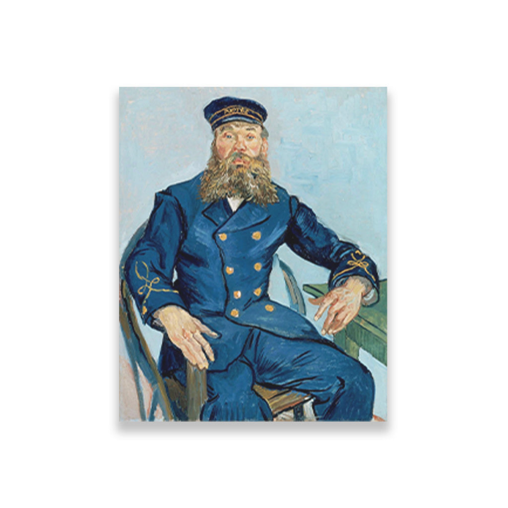 Portrait of the Postman Joseph Roulin 3 : 4 Vertical Premium Wall Art Canvas by MeriDeewar