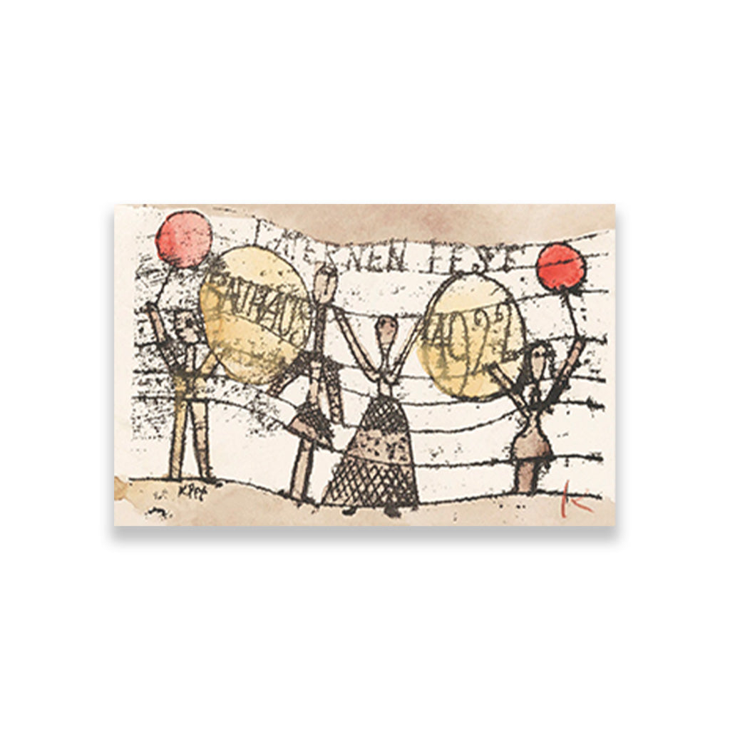 Postcard painting - Meri Deewar 3 : 2 Horizontal Premium Wall Art Canvas by MeriDeewar